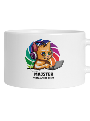 Majster virtuálneho sveta hrnček makronka White