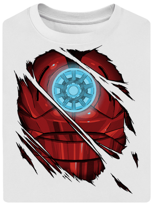 Ironman unisex tričko oversized White