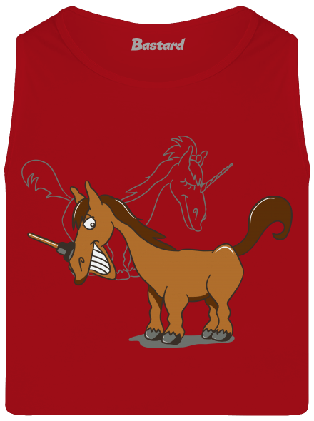 Jednorožec pánske tielko Red