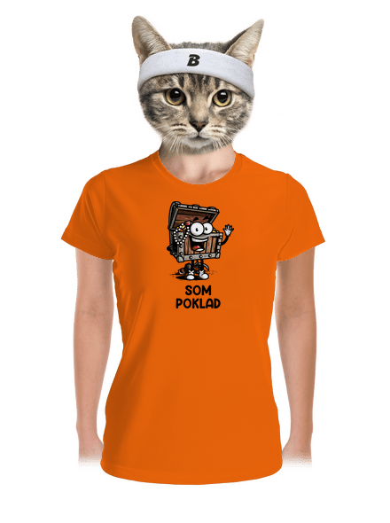 Som poklad dámske športové tričko Neon Orange