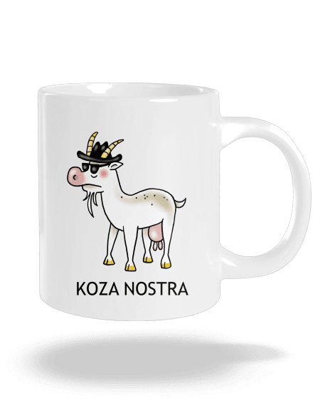 Koza nostra veľký hrnček White