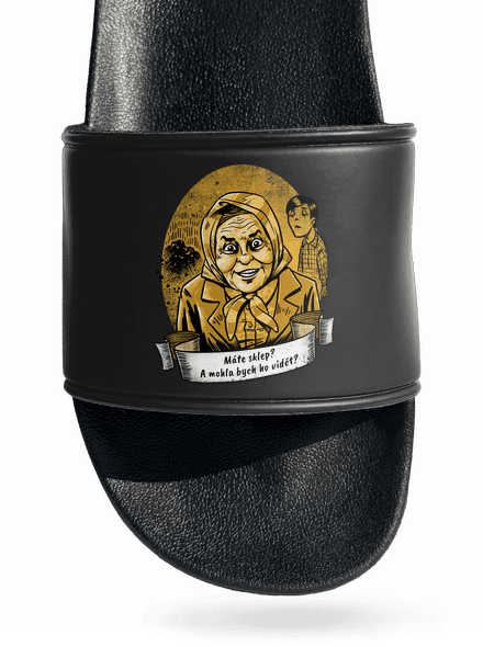 B14: Kulový blesk šľapky Black