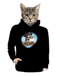 dámska mikina klokanka