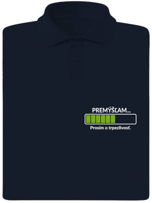 Premýšľam pánska polokošeľa Navy Mal