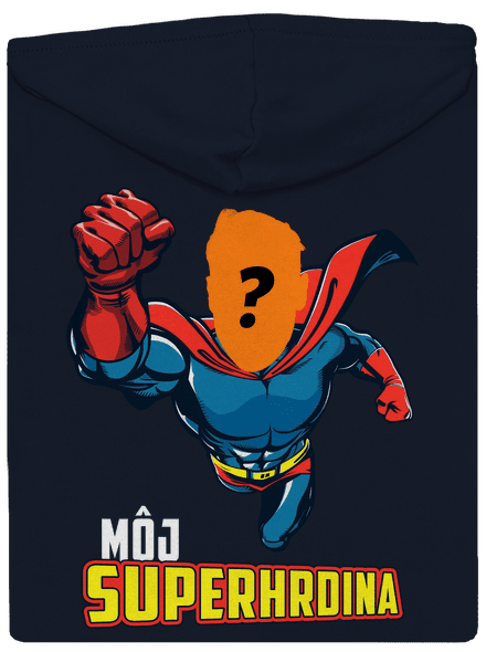 Môj superhrdina dámska mikina na zips Navy Mal