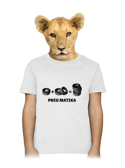 Pneu Matika detské tričko White
