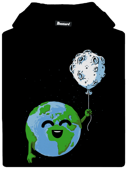 Balónik detská mikina klokanka Black