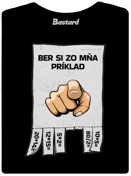Ber si zo mňa príklad dámske tričko Black