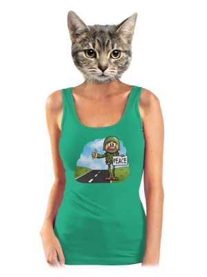 Peace dámske tielko klasické Mint Mal