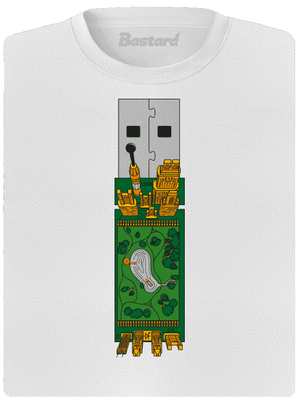 USB city dámske športové tričko White