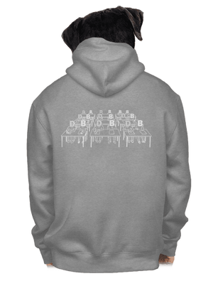 Cimrman: Debil, blbeček pánska mikina na zips Light Melange