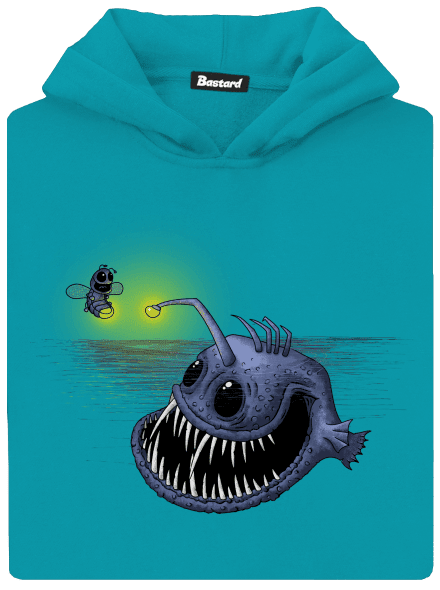 Svetlo môjho srdca detská mikina klokanka Hawaiian Blue