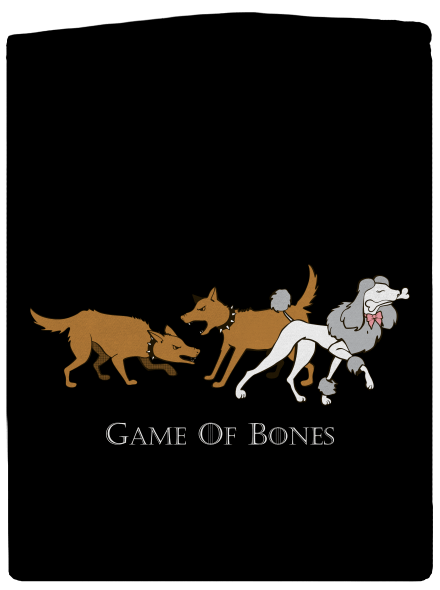 Game of Bones dámska mikina na zips Black
