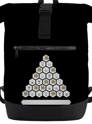 Obrázkový alko kvíz a fix batoh Black