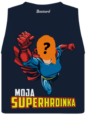 Moja superhrdinka dámske tielko voľné Navy