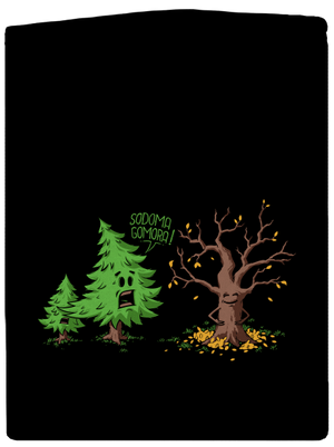 Sodoma Gomora pánska mikina na zips Black