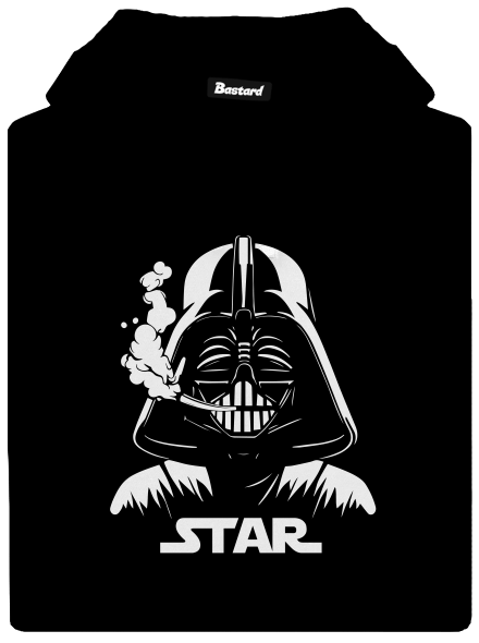 Darth Star dámska mikina klokanka Black