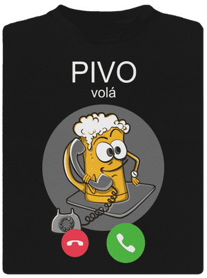 Pívo volá pánske športové tričko Black