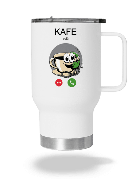 Kafe volá termohrnček White