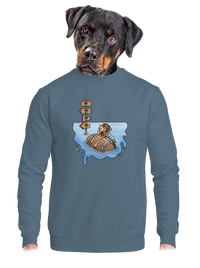 unisex mikina bez kapucne