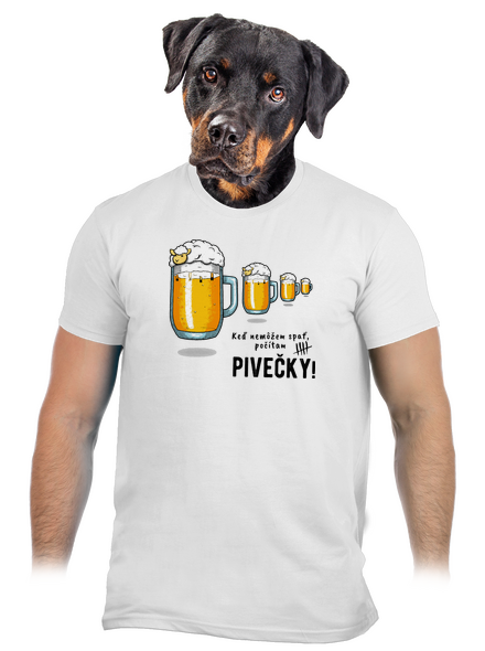 Pivečka pánske tričko White