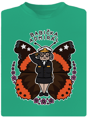 Babička admirál pánske športové tričko Mint Mal