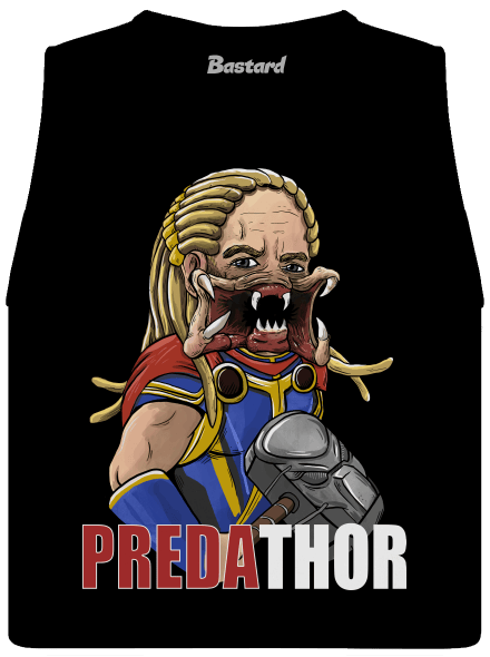Predathor dámske tielko voľné Black