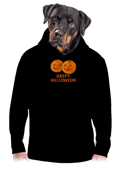 Grepy Halloween pánska mikina klokanka Black