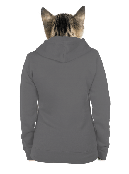 Bez potlače dámska mikina na zips Steel Gray