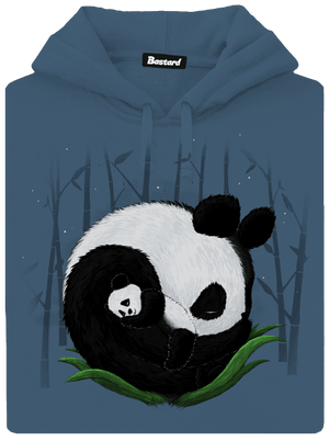 Dve spiace pandy dámska mikina klokanka Denim