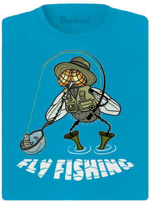 Fly fishing dámske športové tričko Blue Atol