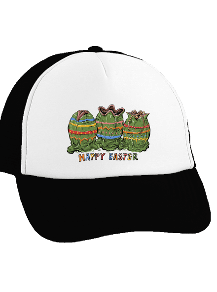 Happy Easter šiltovka truckerka Black cap