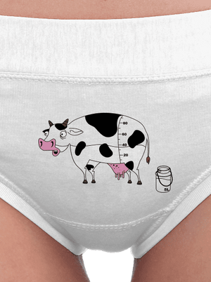 Krava dámske nohavičky White