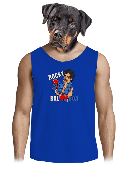 Rocky Bal boa pánske tielko Royal Blue