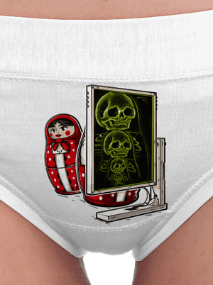 Rentgen Matriošky dámske nohavičky White