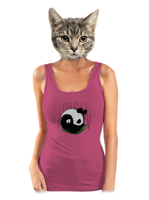 Dve spiace pandy dámske tielko klasické Magenta