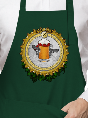 Pivný horoskop: Strelec zástera Bottle Green