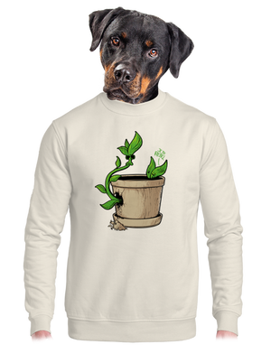 unisex mikina bez kapucne