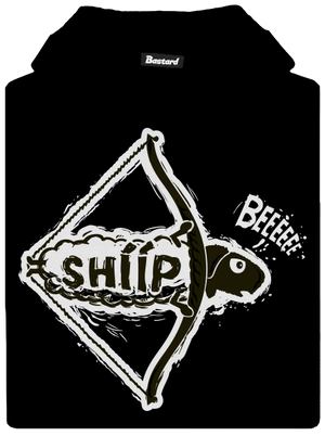 Shííp detská mikina klokanka Black