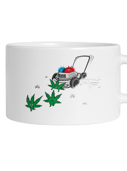 Ganja kríza hrnček makronka White