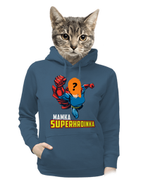 dámska mikina klokanka