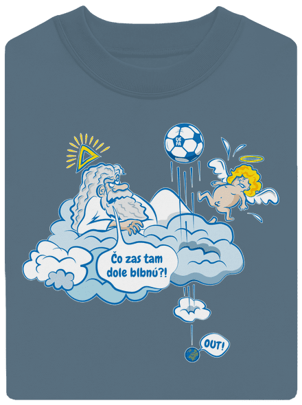 Out unisex mikina bez kapucne Nordic Blue