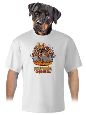 Čo Doom dal unisex tričko oversized White