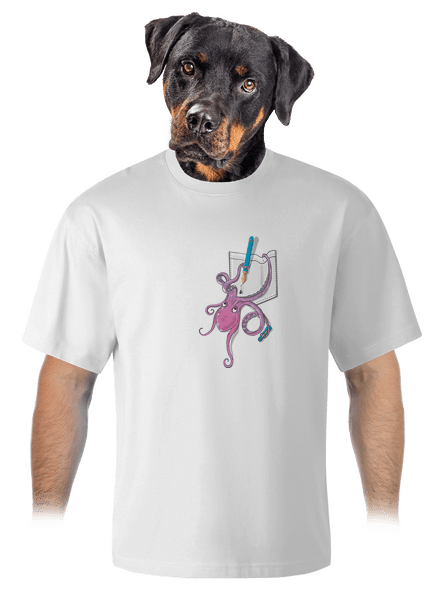 Jednoducho miluje atrament unisex tričko oversized White