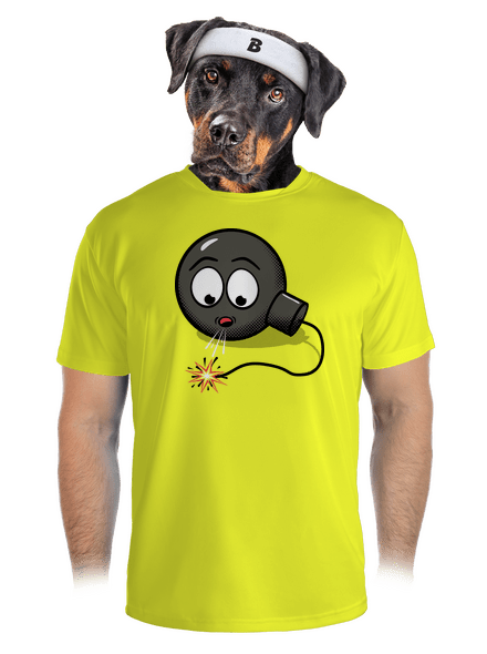 Bomba pánske športové tričko Neon Yellow