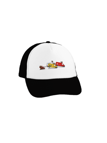 Santa se soby šiltovka truckerka Black cap