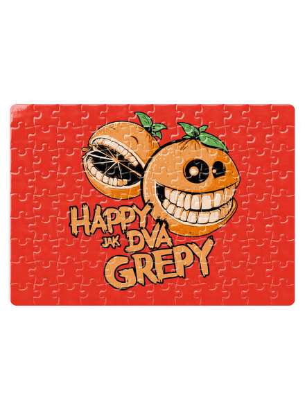 Happy grepy puzzle White