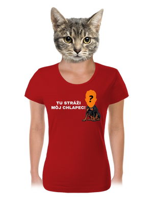 Tu strážim ja dámske tričko Red Mal