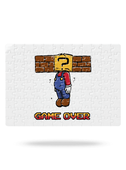 Game Over puzzle White