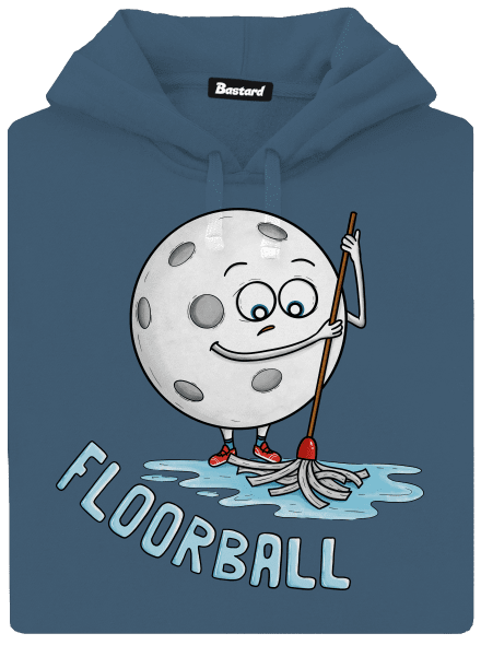Floorball dámska mikina klokanka Denim